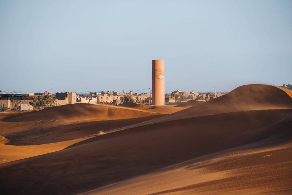 sand texture in morocco sahara merzoug